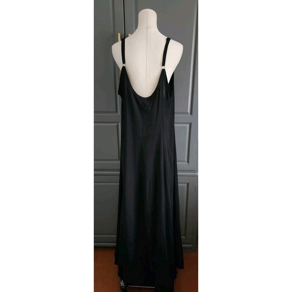 TORRID GOTH BOHO BLACK MAXI CHALLIS TRAPEZE DRESS SLEEVELESS 2 2X XXL 18 20 - Picture 5 of 10
